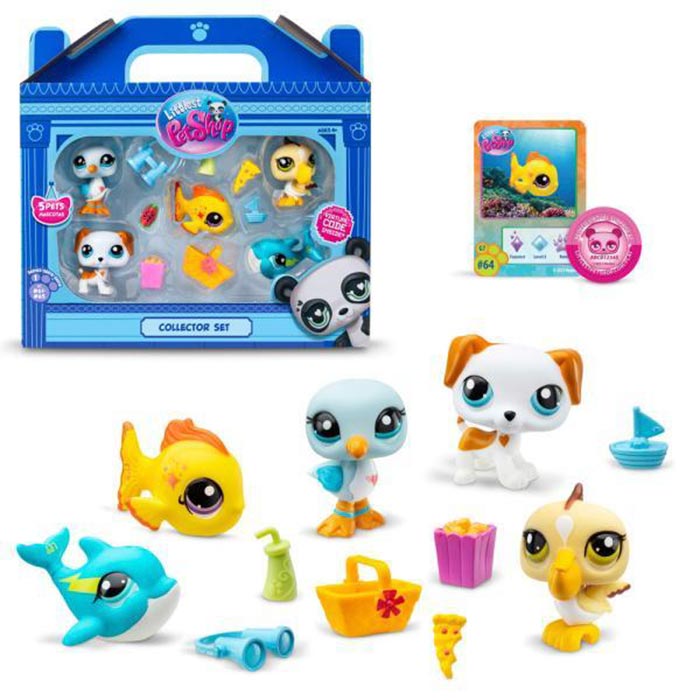 Littlest Pet Shop Pack 5 Coleção Besties Sunshine