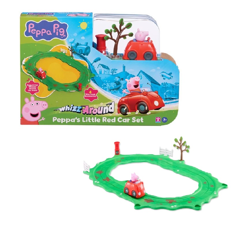 Peppa Pig circuito com carro vermelho