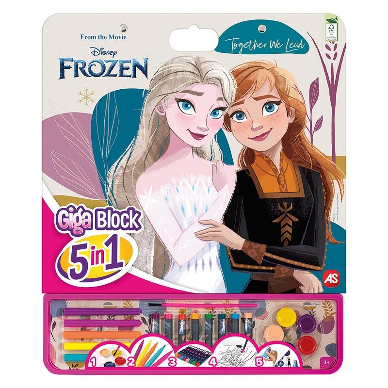 Livro colorir Giga Block Frozen 5 em 1