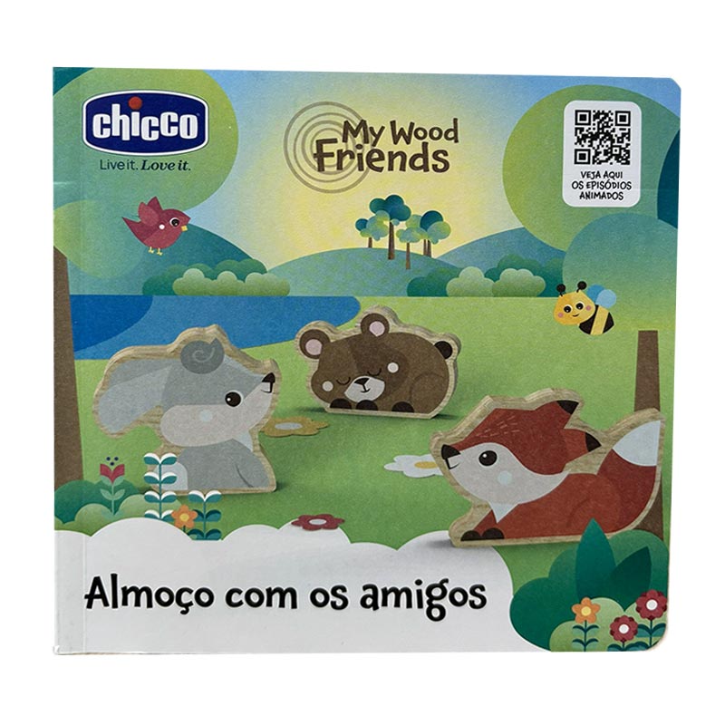 Chicco My Wookd Friends livro PROMO