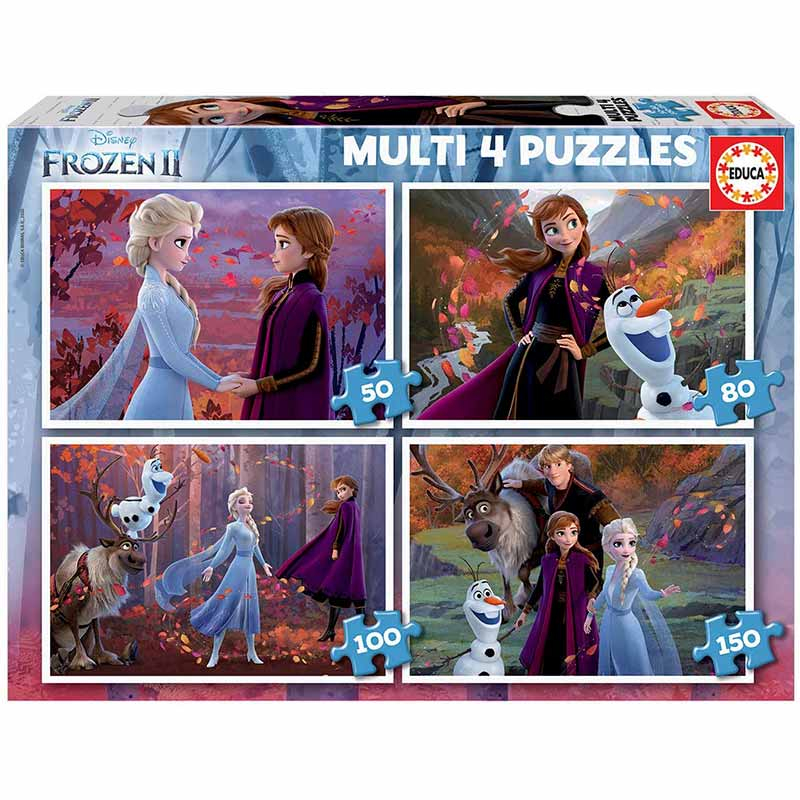 Educa Multi 4 Puzzles Frozen 2 50+80+100+150