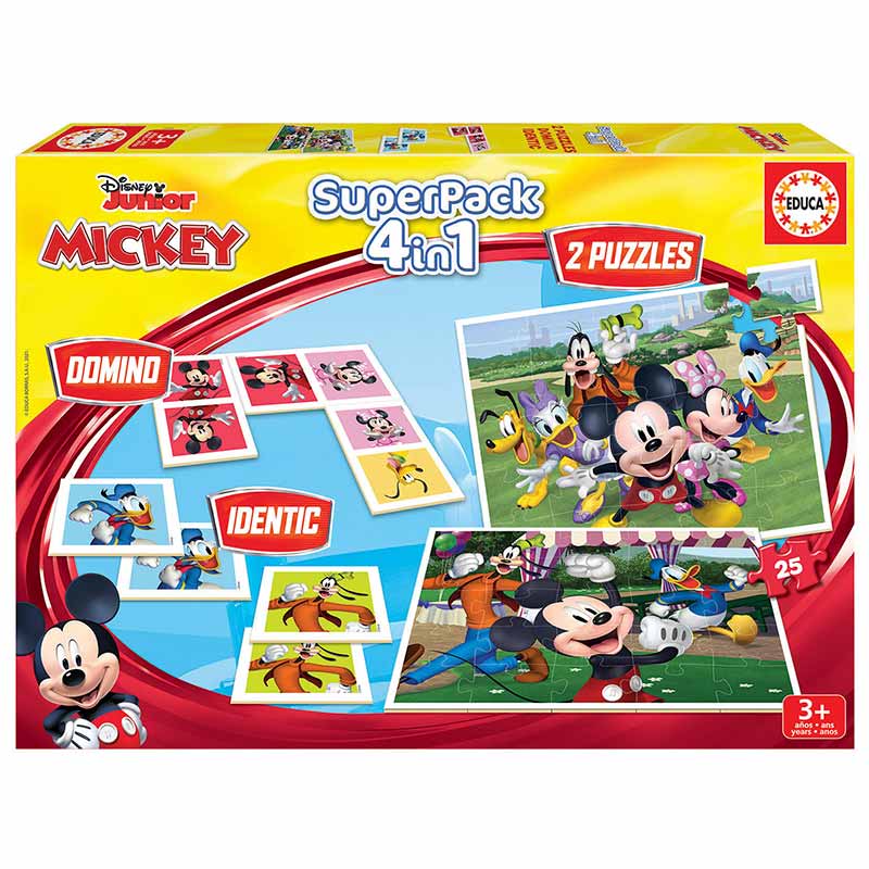 Jogo Educa Superpack 4-em-1 Disney Princess