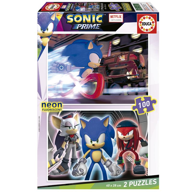 Comprar Educa puzzle 2X100 Sonic neón de Educa