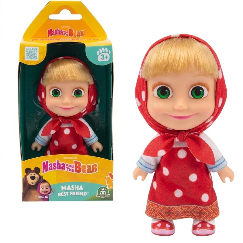 Masha e o Urso figura Masha 12 cm vermelha