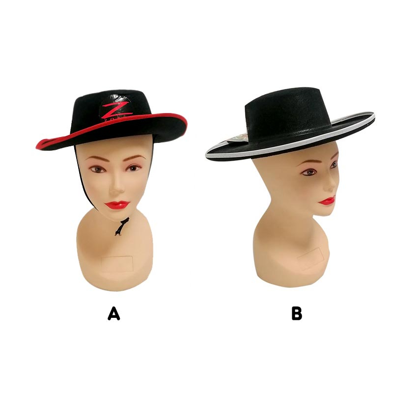 Chapéu tipo Zorro para adulto