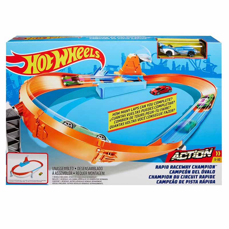 Hot Wheels pista carros Campeonato Speed Boost