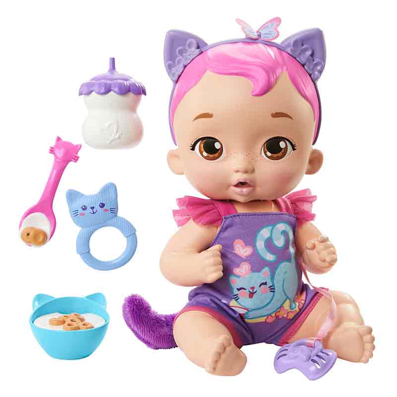 My Garden Baby gatinho comidinhas e carinho roxo