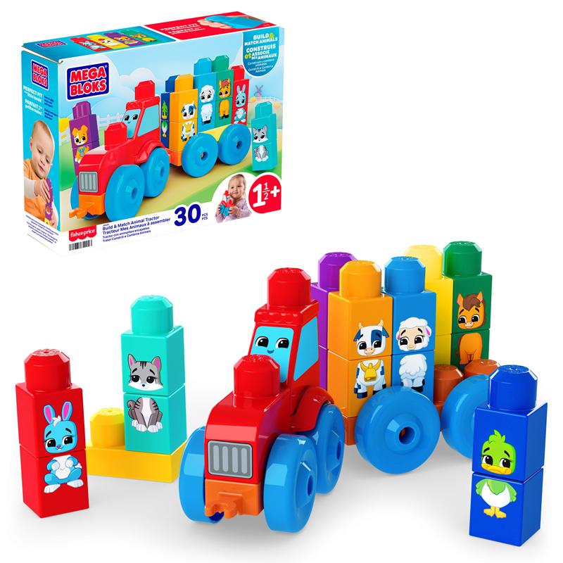 Mega Bloks trator constrói e empilha
