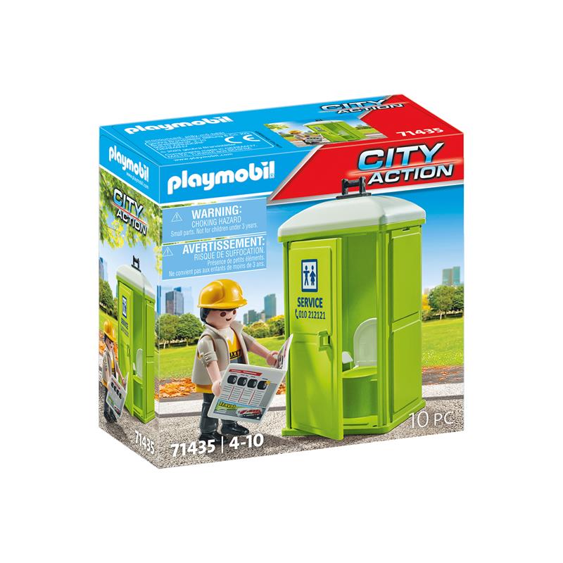Playmobil City Action casa de banho portátil