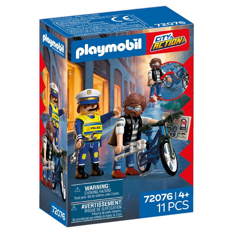 Playmobil City Action roubo de bicicleta