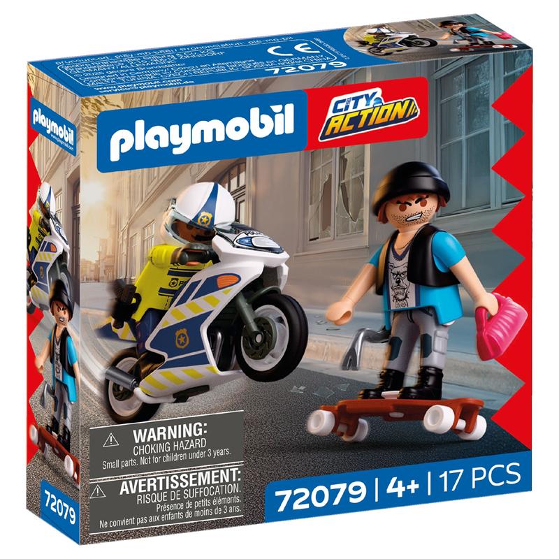 Playmobil City Action perseguição de mota