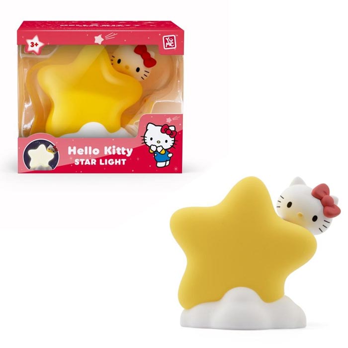 Hello Kitty figura e estrela com luz Hello Kitty