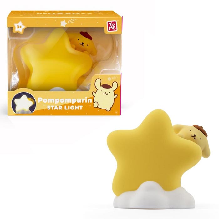 Hello Kitty figura e estrela com luz Pompompurin