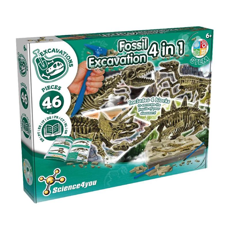 Science4you Escavação 4 em 1