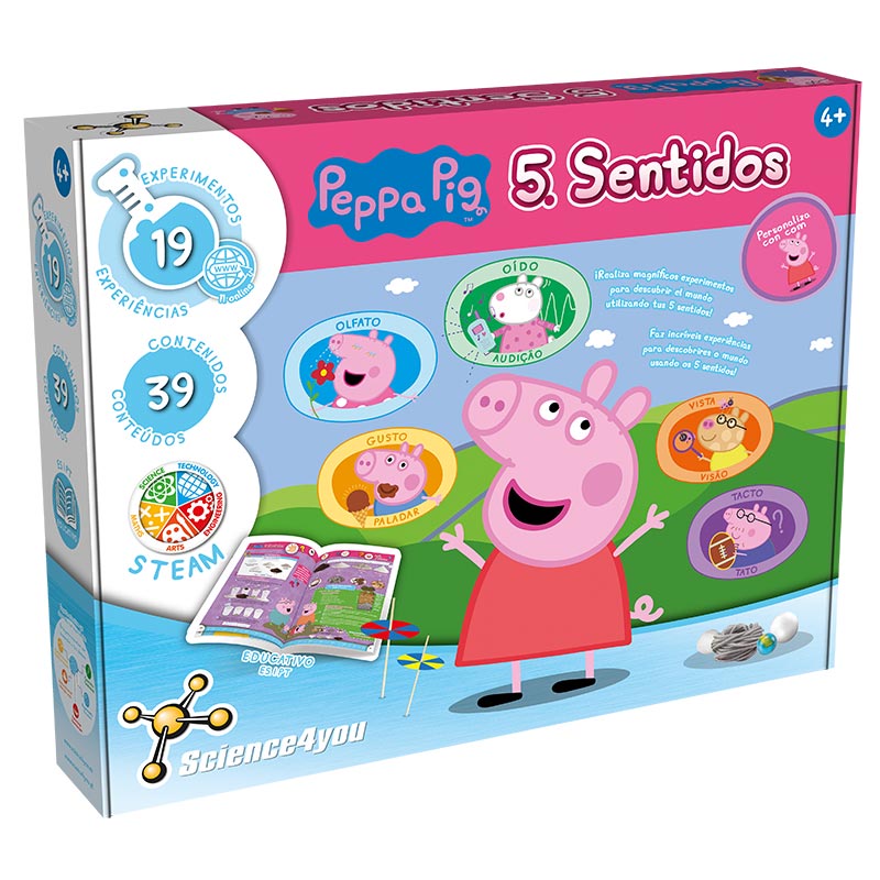 Descobrir os 5 Sentidos, Brinquedo Educativo para Crianças +4 Anos