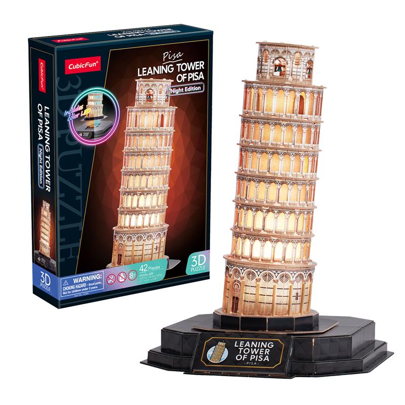Puzzle 3D Torre de Pisa led