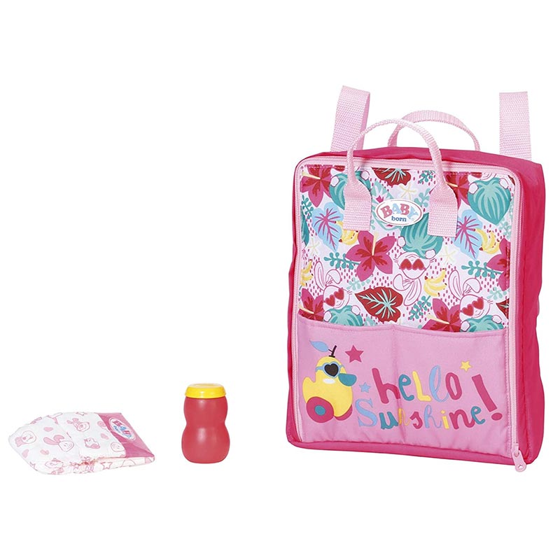 Baby Born mochila trocador para boneca bebé