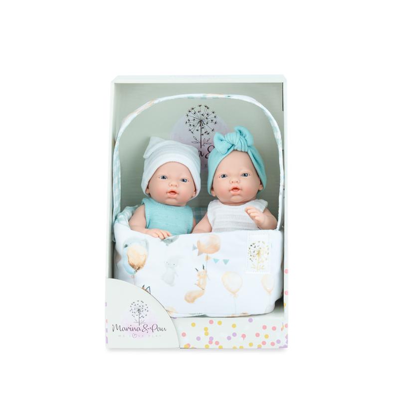 Boneca Bebé gémeos 21 cm Mini Goluseimas