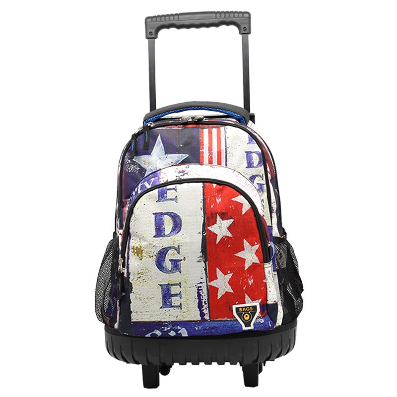 Mochila escolar Edge com trolley 46 cm
