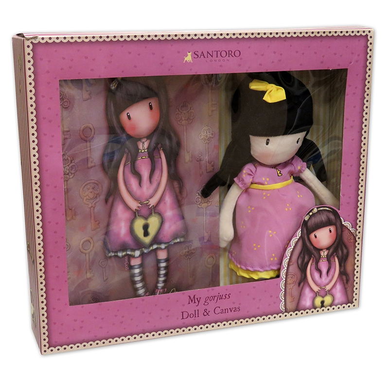 Boneca e tela Gorjuss The Secret