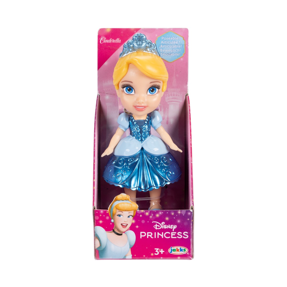 Princesas Disney mini boneca Cinderela 7 cm