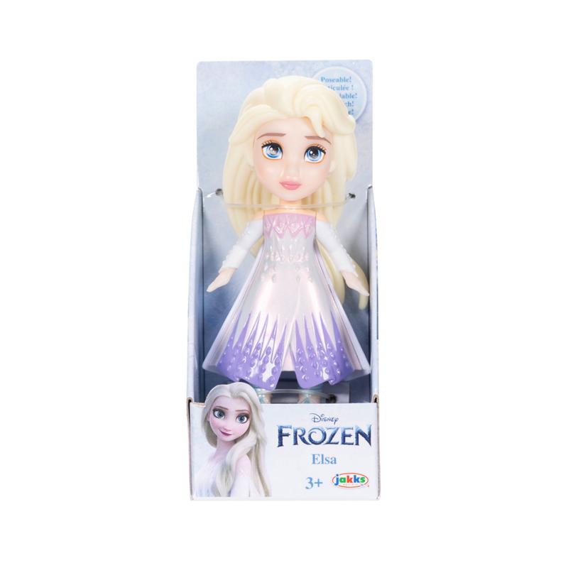 Princesas Disney boneca Elsa vestido branco 7 cm