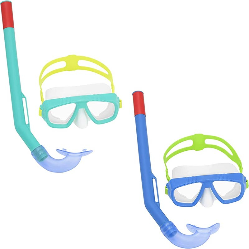 Conjunto de mergulho com máscara e snorkel