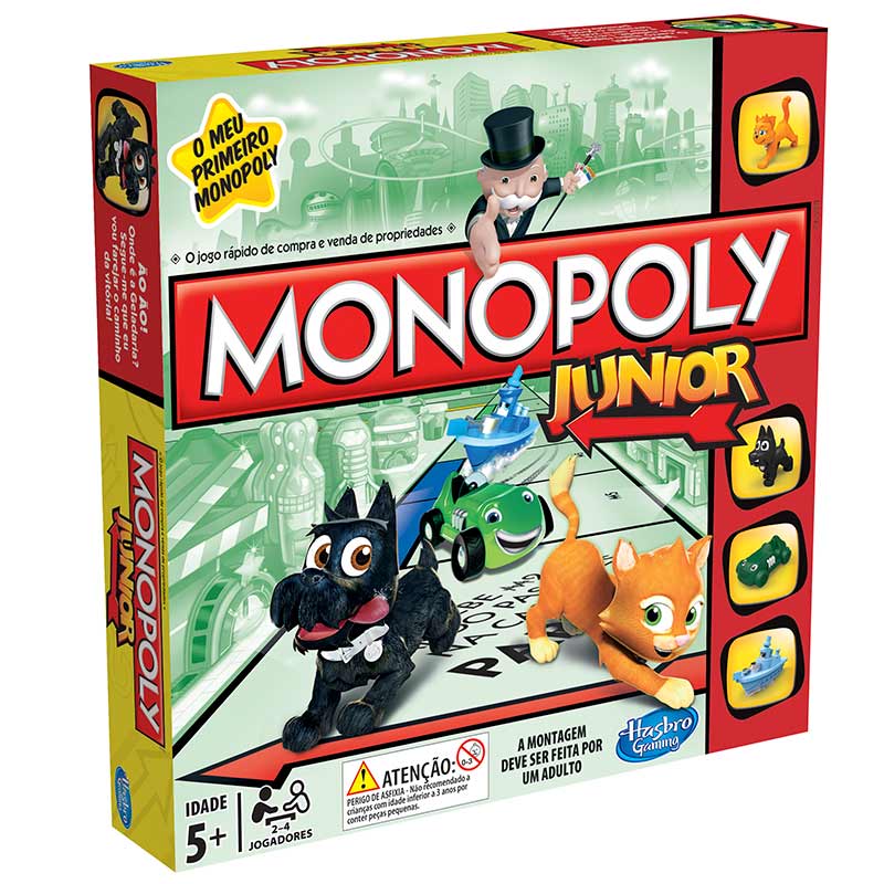 Hasbro Monopoly Junior Jogos Para Crianças Família Festa Jogos De