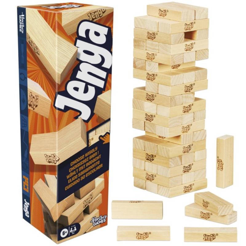 Jogo de mesa Jenga com dados digital