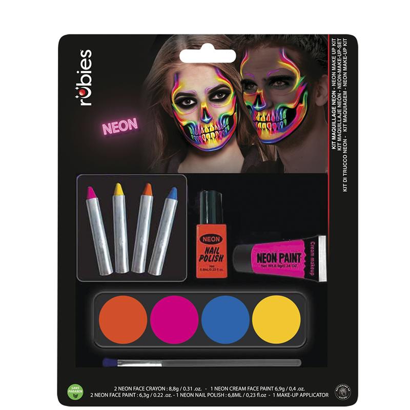 Maquilhagem neón todo em 1