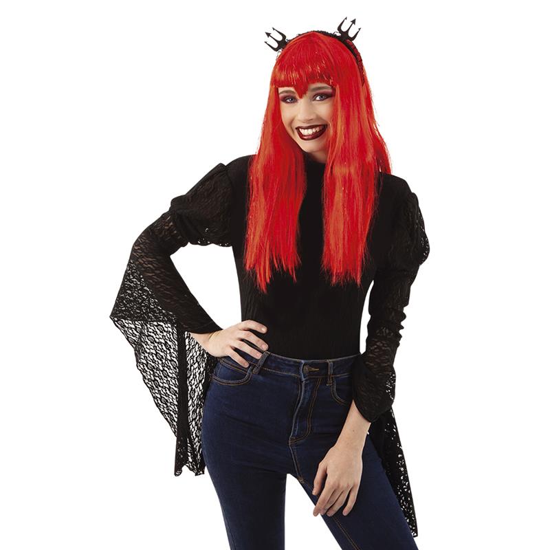 Bandolete Tridentes pretos de Feltro