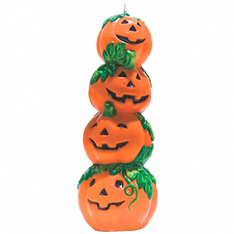 Vela Halloween torre de abóboras 17,5cm