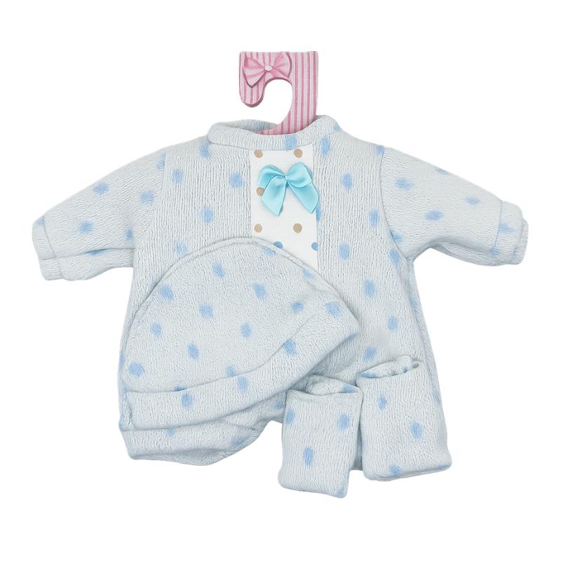 Vestidos 40 cm em saco conjunto azul