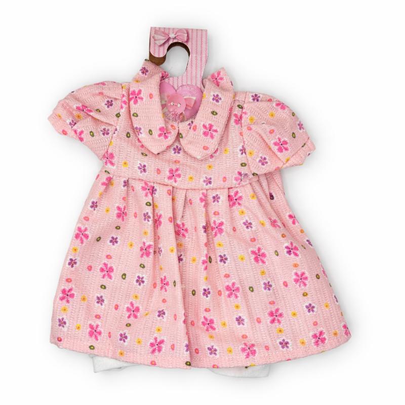 Vestidos bebé reborn 40 cm vestido flores amarelas