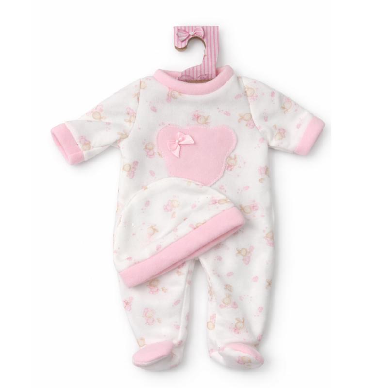 Pijamas bebé em saco 40 cm babygrow rosa coelhos