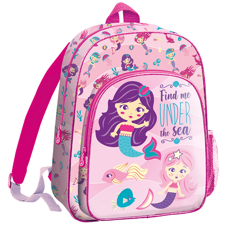 Mochila escolar sereias 41 cm