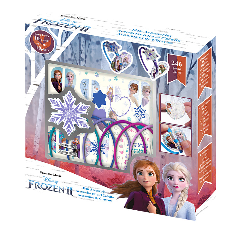 Comprar Caixa 14 acessórios cabelo Frozen II de Kidseuroswan