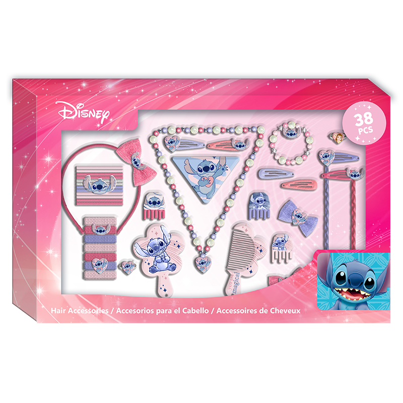 Stitch conjunto de 38 peças e acessórios cabelo