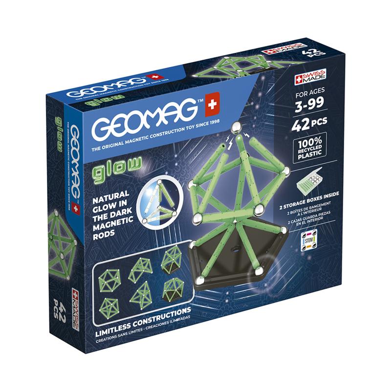 Geomag brilha no escuro 42 peças