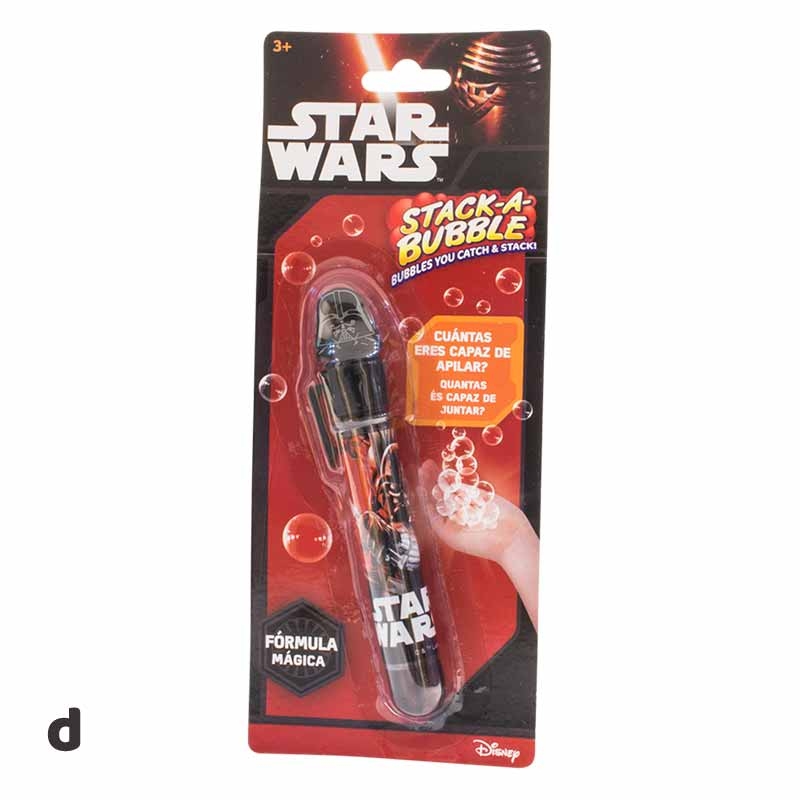 Star Wars stack a bubble bolas de sabão