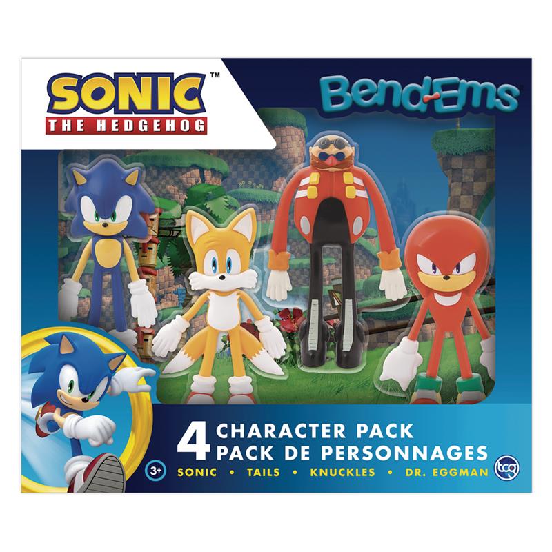 kit Boneco Sonic 4 peças 12cm - PENA VERDE SHOP