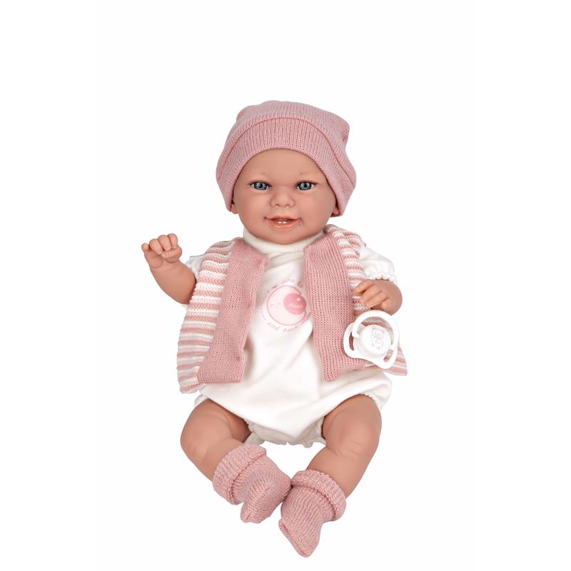 Boneca bebé Elegance 35 cm Babyto mecanismo risa