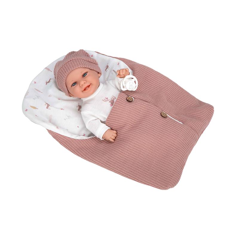 Boneca Bebé Elegance 33 cm Babyto vinil com nana
