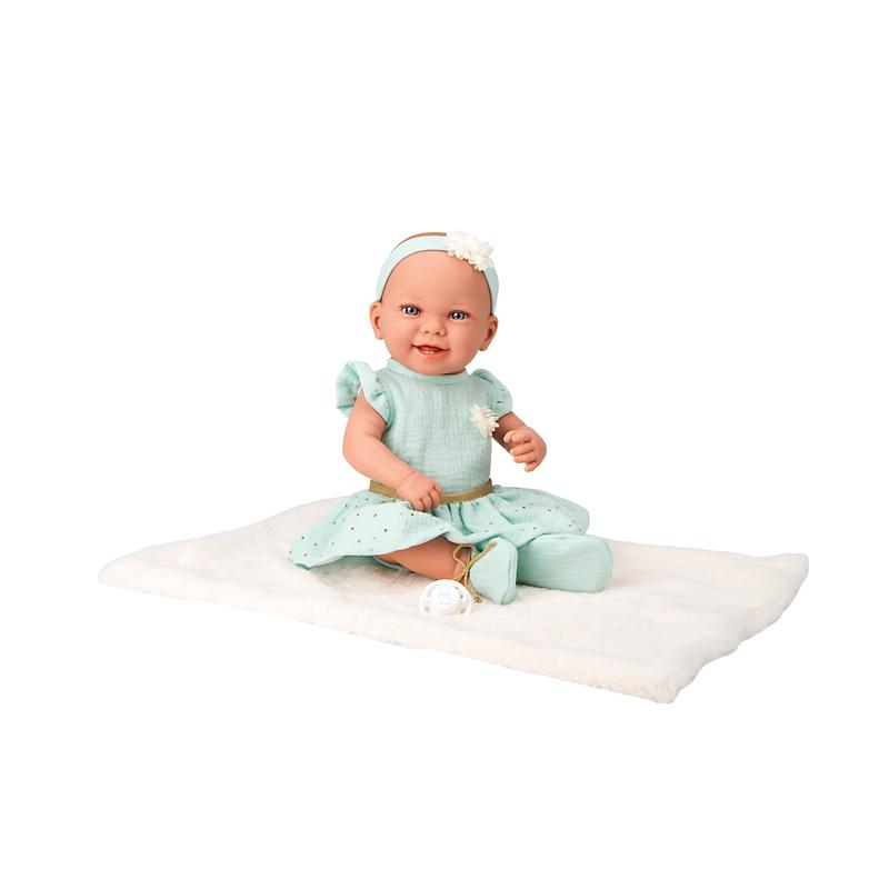 Boneca bebé Elegance 42 cm Zoe bailarina verde