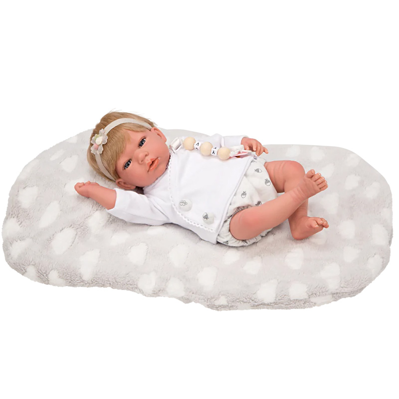 Boneca baby reborn de 40cm, boneca realista de corpo macio com