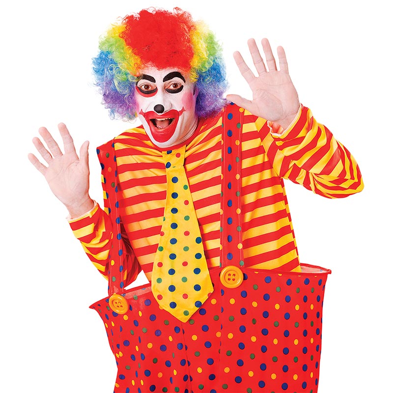 Peruca palhaço multicolorido