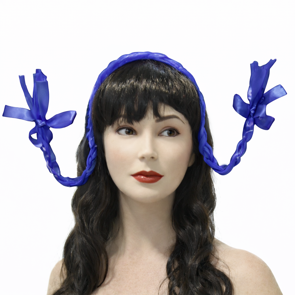 Bandolete de tranças roxas