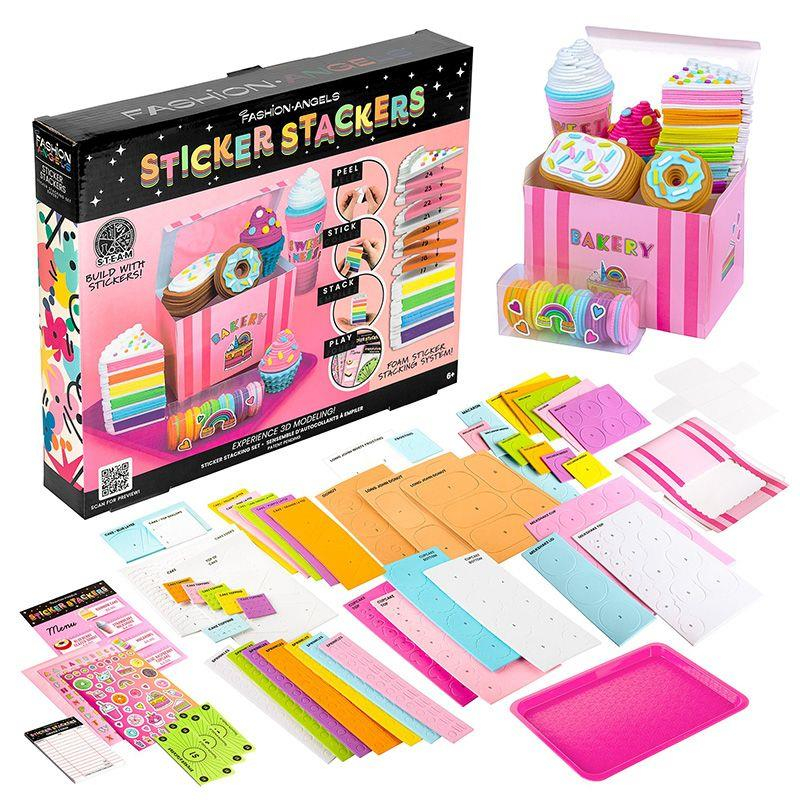 Criar autocolantes 3D conjunto de pastelaria