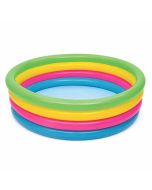 Piscina insuflável 4 aneis cores. Ø157 x 46 cm.