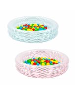 Piscina infantil com bolas de cores Φ91 x 20 cm